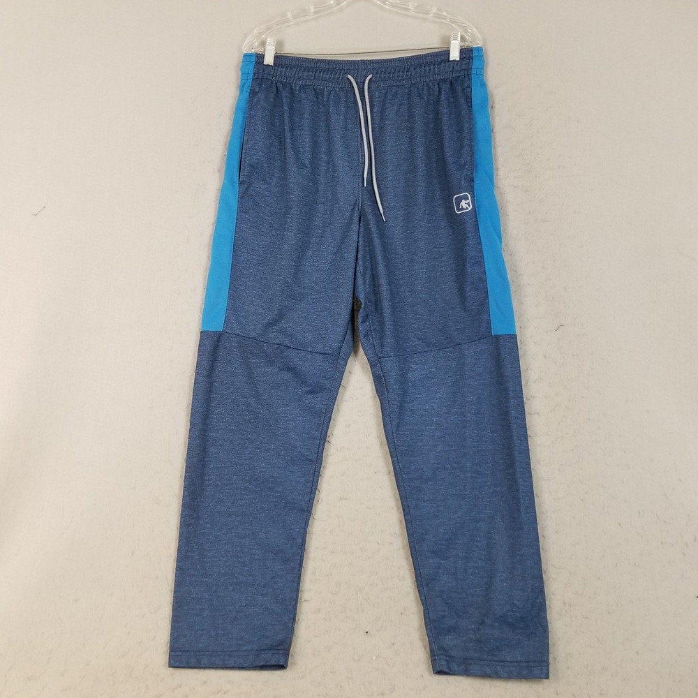 AND1 Pants Mens Large Blue Basketball Joggers ANM18BZS03 Athletic Side Stripe